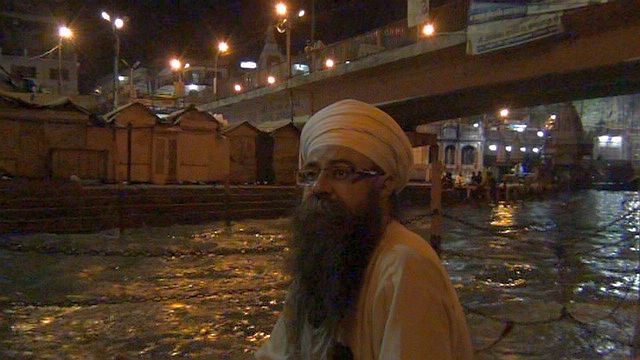 Amrit Pal Singh 'Amrit' at Hari Ki Pauri, Haridwar