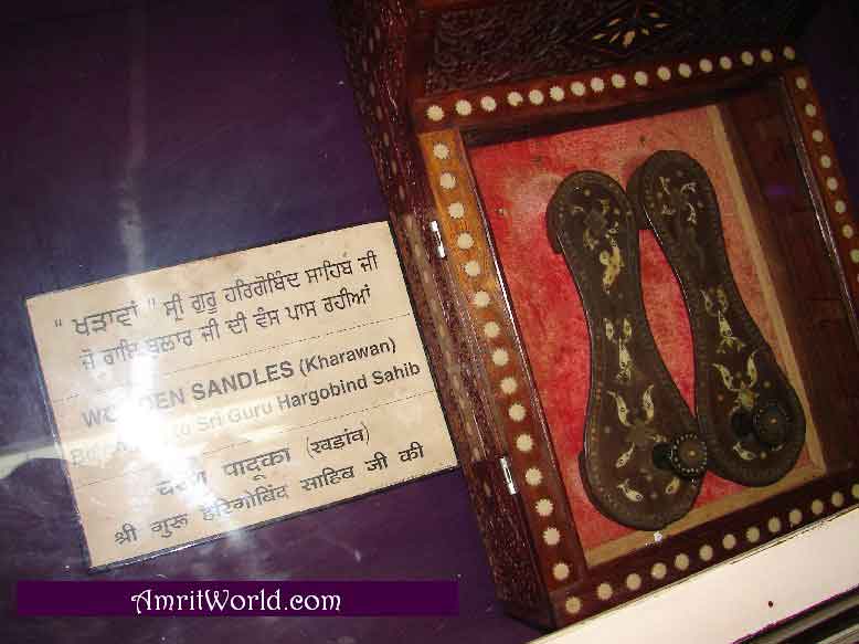 Wooden shoes or kharanv of Guru Hargobind Sahib Ji